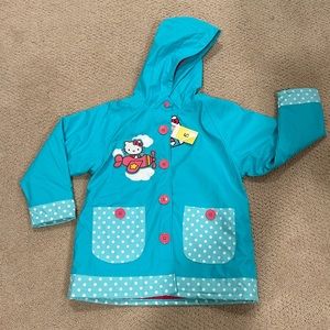 NWT Western Chief Hello Kitty raincoat in kids size 5